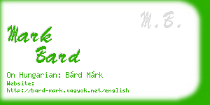 mark bard business card